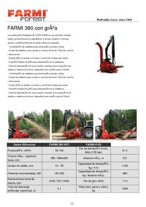 Cippatrici Farmi CH 380 HFC