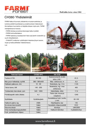 Cippatrici Farmi CH 380 HFC