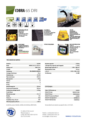 Cippatrici TS-Industrie Cobra 65 DRI