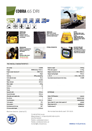 Cippatrici TS-Industrie Cobra 65 DRI