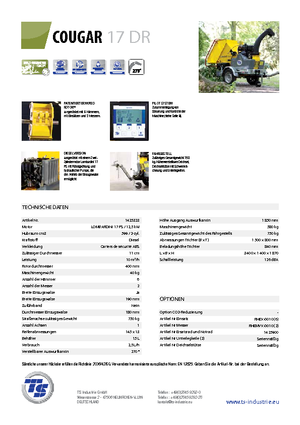 Cippatrici TS-Industrie Cougar 17 DR