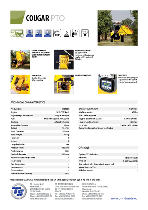 Cippatrici TS-Industrie Cougar PTO