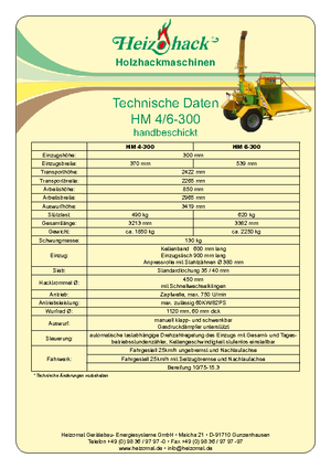 Cippatrici Heizohack HM 4-300