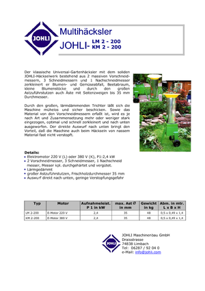 Cippatrici Johli LM 2-200