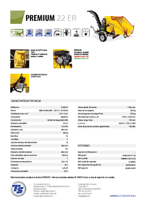 Cippatrici TS-Industrie Premium 22 ER
