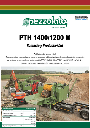 Cippatrici Pezzolato PTH 1400/1200