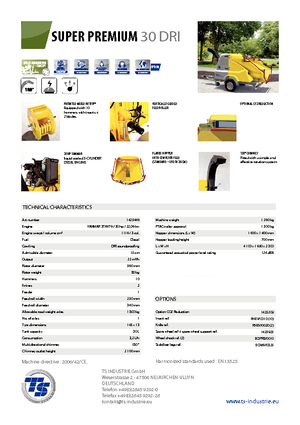 Cippatrici TS-Industrie Super Premium 30 DRI