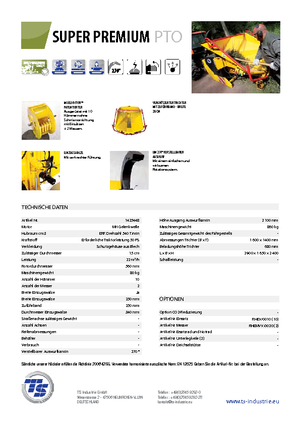 Cippatrici TS-Industrie Super Premium PTO