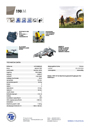 Cippatrici TS-Industrie TS 190 M