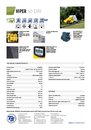 Cippatrici TS-Industrie Viper 50 DRI