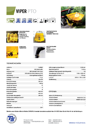 Cippatrici TS-Industrie Viper PTO