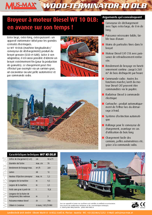 Cippatrici MUS-MAX Wood-Terminator 10 DLB