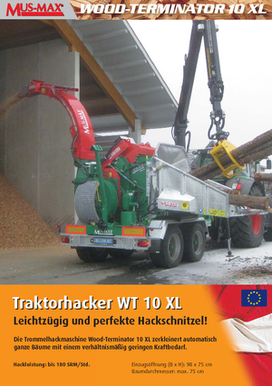 Cippatrici MUS-MAX Wood-Terminator 10 XL Z