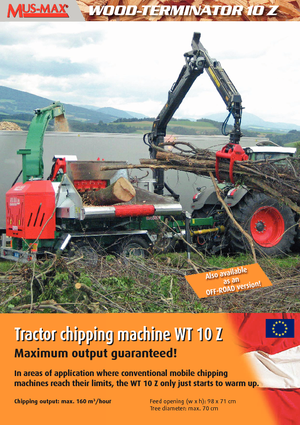 Cippatrici MUS-MAX Wood-Terminator 10 Z
