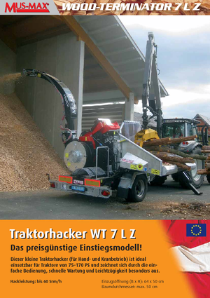 Cippatrici MUS-MAX Wood-Terminator 7 LZ