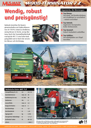 Cippatrici MUS-MAX Wood-Terminator 7 Z