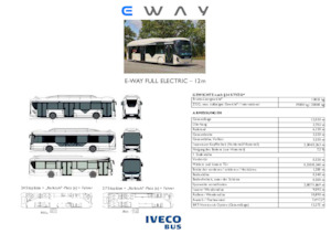 Autobus urbani Iveco E-way 12 m