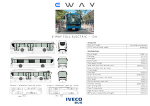 Autobus urbani Iveco E-way 12 m