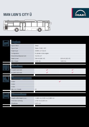 Autobus urbani MAN Lion’s City Ü