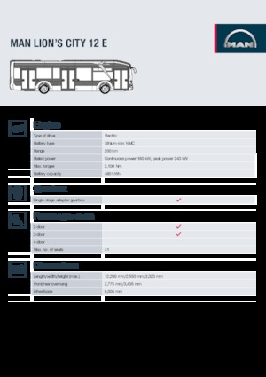 Autobus urbani MAN Lion’s City 12 E
