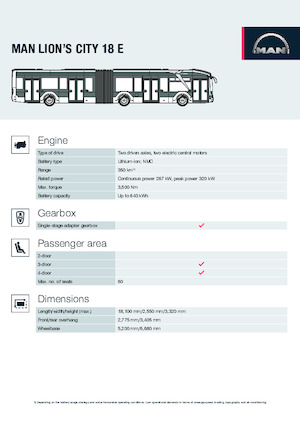 Autobus urbani MAN Lion’s City 18 E