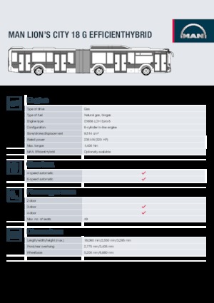 Autobus urbani MAN Lion’s City 18 G
