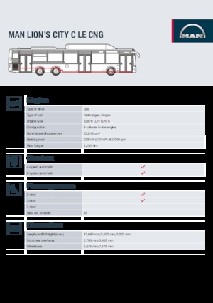 Autobus urbani MAN Lion’s City C LE