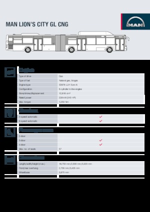 Autobus urbani MAN Lion’s City GL