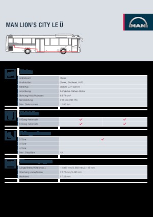 Autobus urbani MAN Lion’s City LE Ü