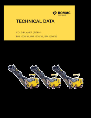 Frese stradali gommate/cingolate Bomag BM 1200/35