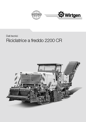 Riciclatrici stradali a freddo Wirtgen 2200 CR