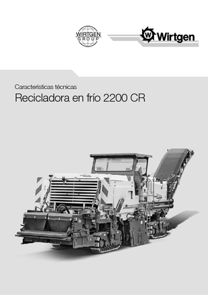 Riciclatrici stradali a freddo Wirtgen 2200 CR