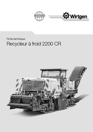 Riciclatrici stradali a freddo Wirtgen 2200 CR