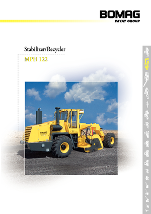 Riciclatrici stradali a freddo Bomag MPH 122-2