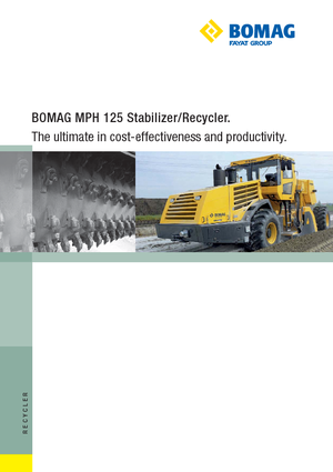 Riciclatrici stradali a freddo Bomag MPH 125