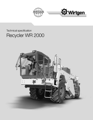 Riciclatrici stradali a freddo Wirtgen WR 2000