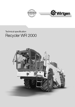 Riciclatrici stradali a freddo Wirtgen WR 2000