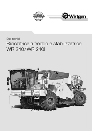 Riciclatrici stradali a freddo Wirtgen WR 240
