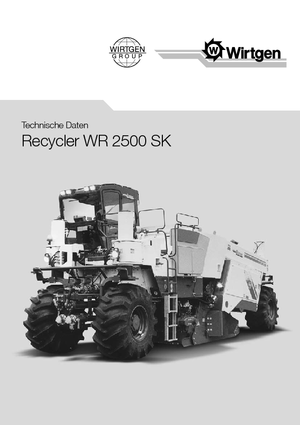 Riciclatrici stradali a freddo Wirtgen WR 2500 SK