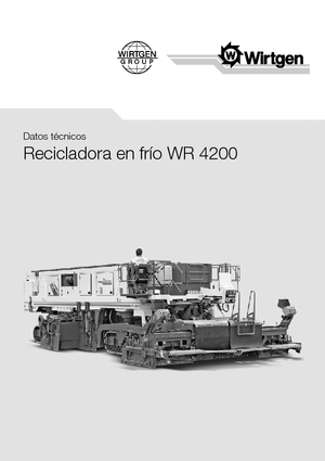 Riciclatrici stradali a freddo Wirtgen WR 4200