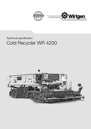 Riciclatrici stradali a freddo Wirtgen WR 4200
