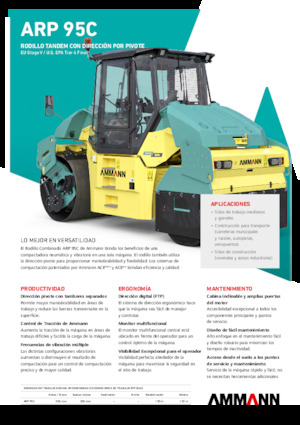 Compattatori stradali vibranti combinati Ammann ARP 95 C