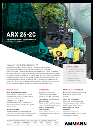 Compattatori stradali vibranti combinati Ammann ARX 26-2C