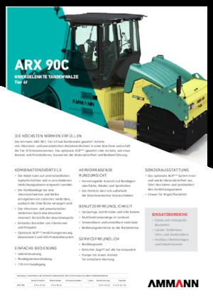 Compattatori stradali vibranti combinati Ammann ARX 90 C T4 f