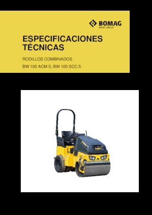 Compattatori stradali vibranti combinati Bomag BW 100 SCC-5