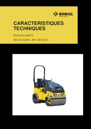 Compattatori stradali vibranti combinati Bomag BW 100 SCC-5