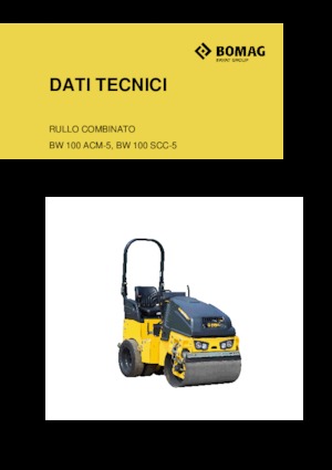 Compattatori stradali vibranti combinati Bomag BW 100 SCC-5