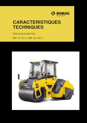 Compattatori stradali vibranti combinati Bomag BW 151 AC-5