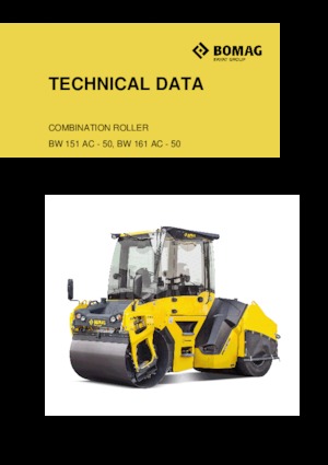 Compattatori stradali vibranti combinati Bomag BW 151 AC-50