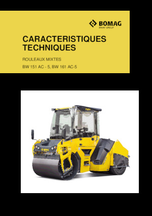 Compattatori stradali vibranti combinati Bomag BW 151 AC-5